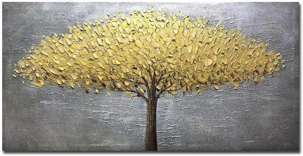 24x48 Inch Hand-Painted Oil Painting On Canvas Abstract Artwork N31642