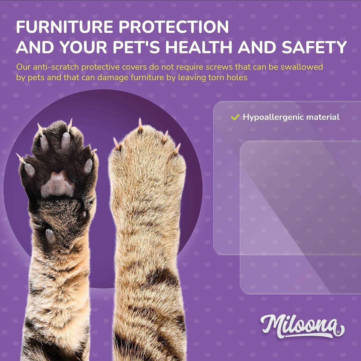 Anti Cat Scratch Furniture Protector 4 Sheets P424066