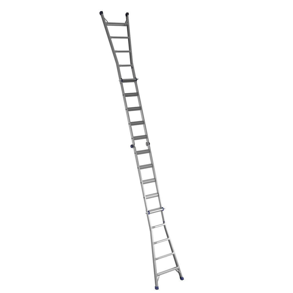22 foot Reach Height Aluminum Multi-Position Ladder, 300 lb. Load Capacity Type IA Duty Rating U408