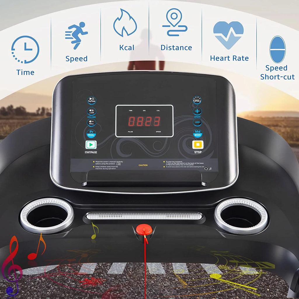3.5HP Foldable Electric Treadmill with Incline C62495
