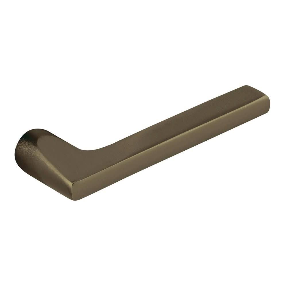 Satin Brass and Black Pair of Levers S9244