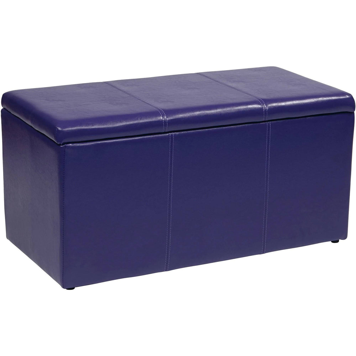 Purple Vinyl Ottoman Set R37033