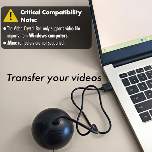 2.7" White Crystal Ball Video Player with Sound E135