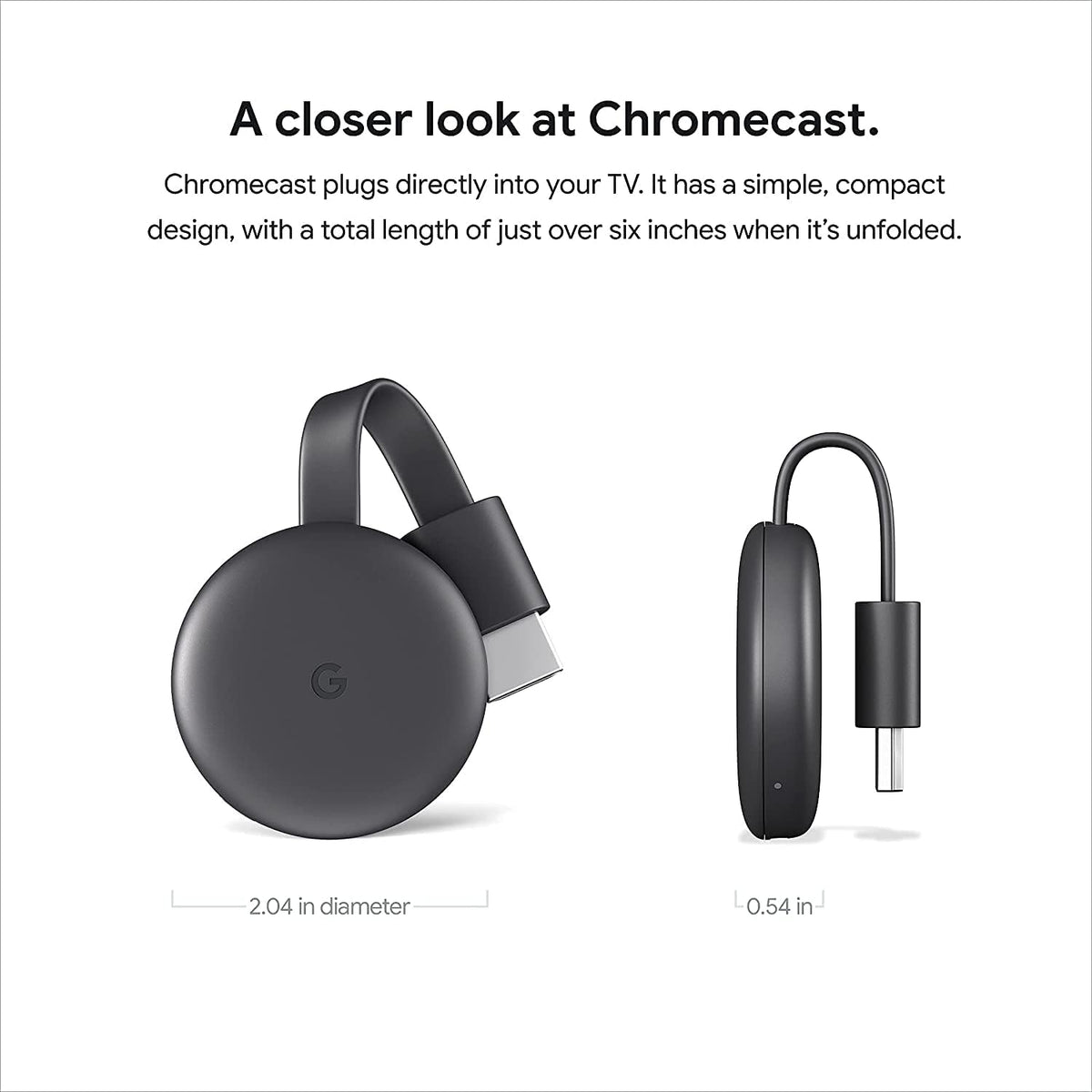 Charcoal Streaming Device with HDMI Cable K65216
