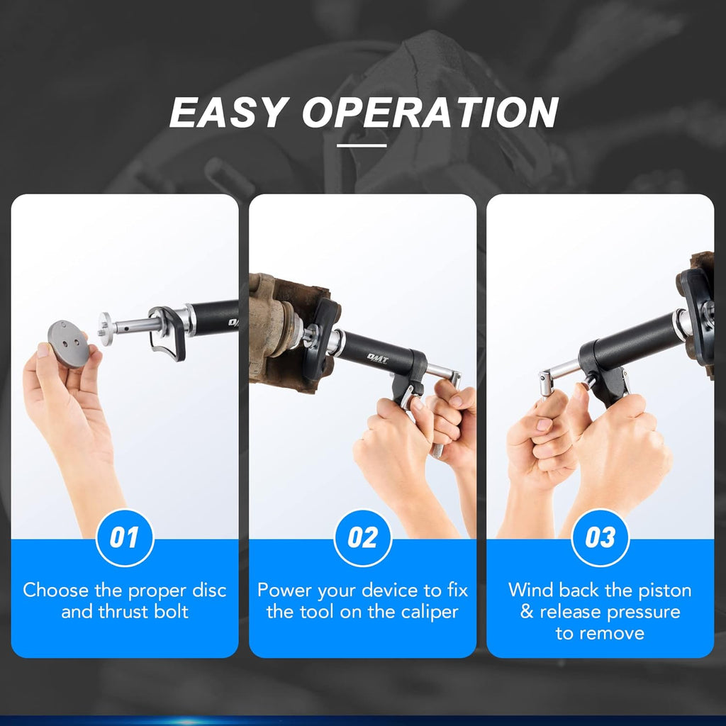 23pc Pneumatic Brake Caliper Compression Tool with 22 Disc Adapters and 2 Caliper Hangers J14343
