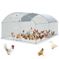 Large Metal Chicken Coop with Run U31347