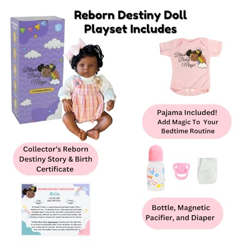 Black 17 Inch Soft Body Baby Doll with Accessories M564200