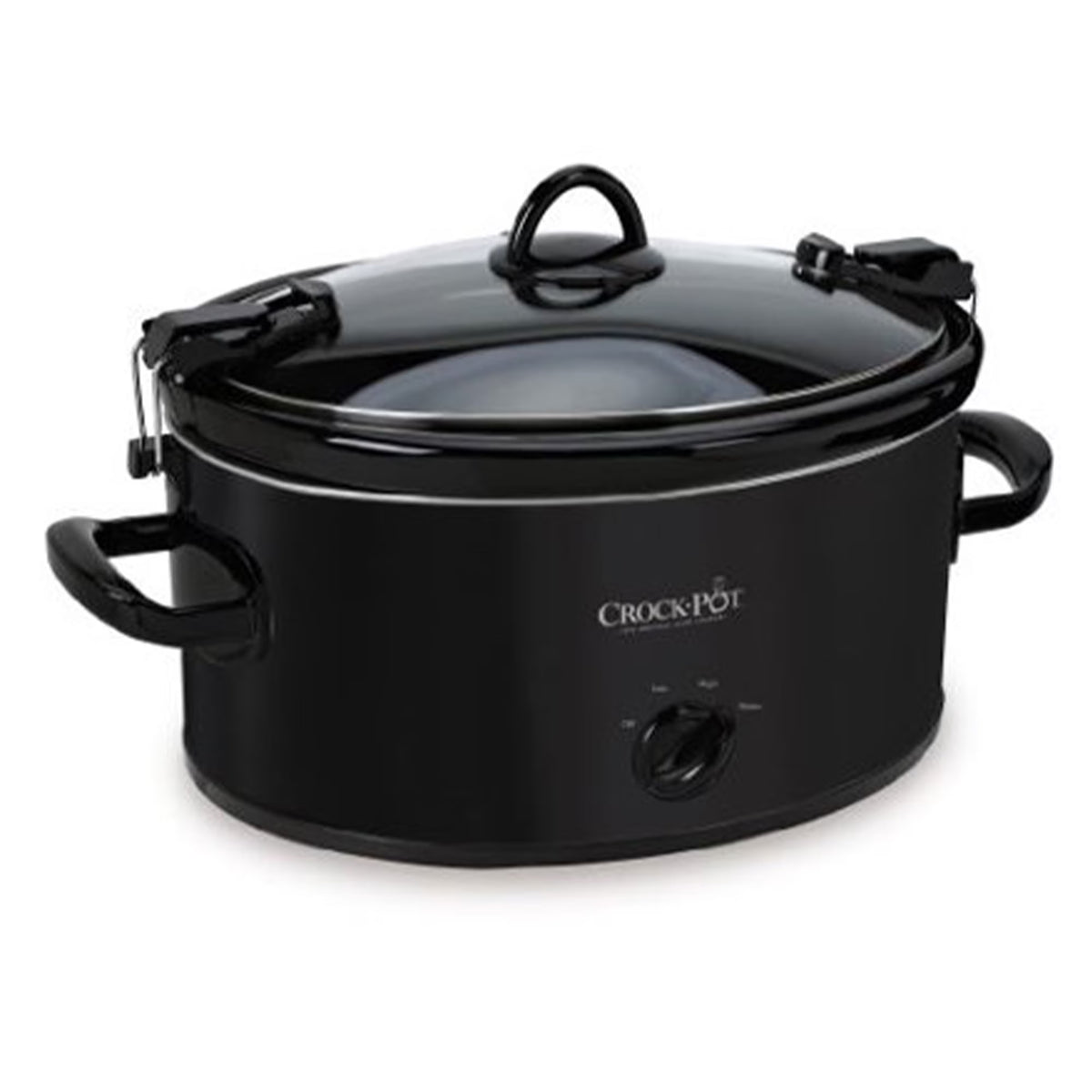 6-Quart Black Manual Slow Cooker B875119