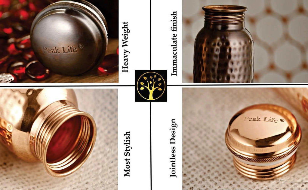 Hammered Copper Water Bottle R46671