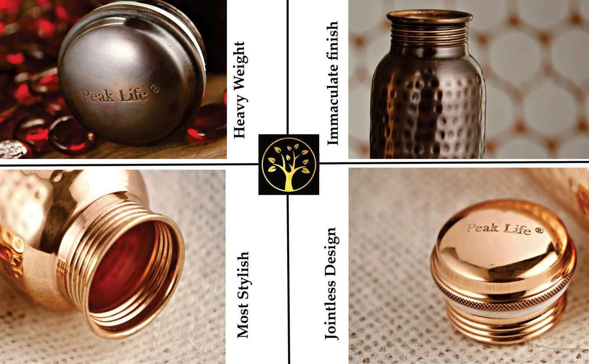 Hammered Copper Water Bottle R46671