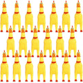 Yellow Rubber Chicken 20 Pcs Z30483