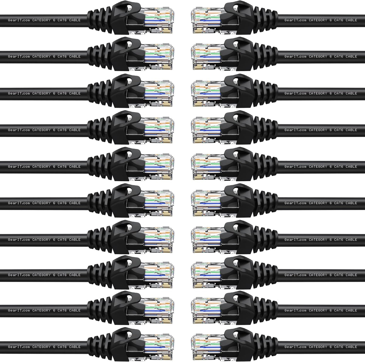 Cat6 Ethernet Cable 7 Feet Black H5118