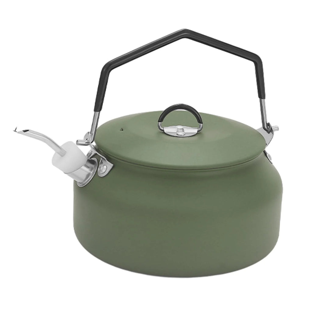 1L Camping Water Kettle Teapot Green R7663