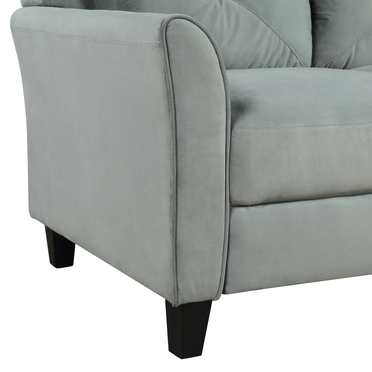 Button Tufted 3 Piece Chair Loveseat Sofa Set K5656