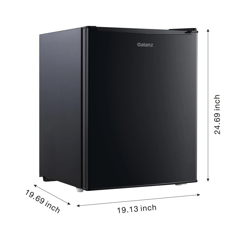 Black 2.7 Cu ft Single Door Mini Fridge I93241