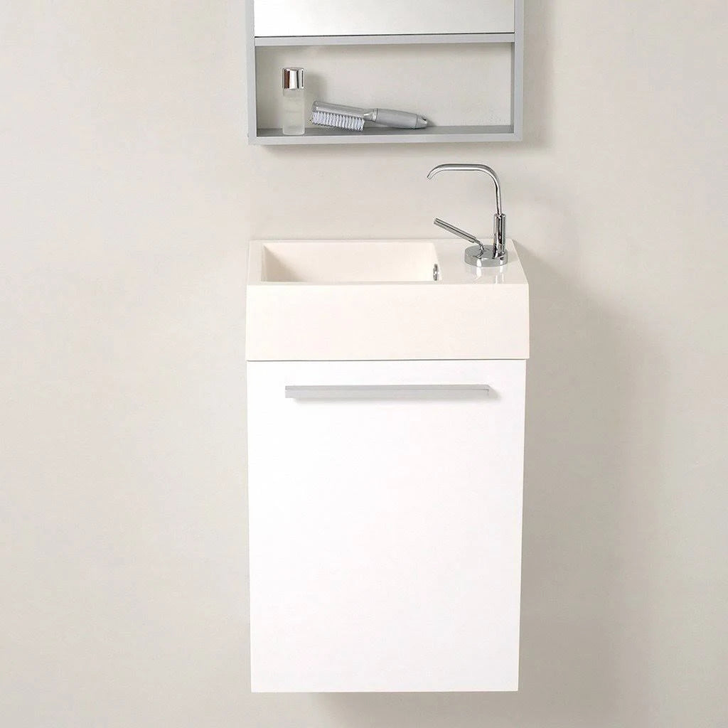 White Modern Bathroom Vanity V229