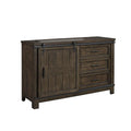 Dark Gray Barn Door Dresser B700464