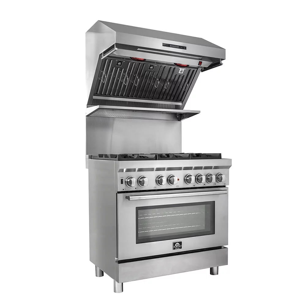 36 inch Stainless 1200 CFM Wall Mount Range Hood J1612