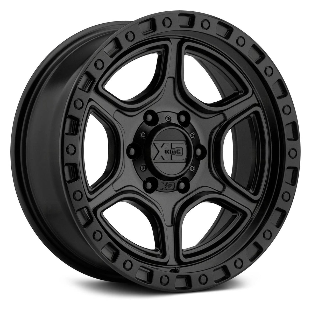 18x8.5 6x120 Satin Black Wheel D737