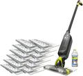 Cordless Hard Floor Vacuum Mop with 12 Disposable Pads Q229