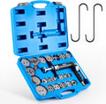 23pc Pneumatic Brake Caliper Compression Tool with 22 Disc Adapters and 2 Caliper Hangers J14343