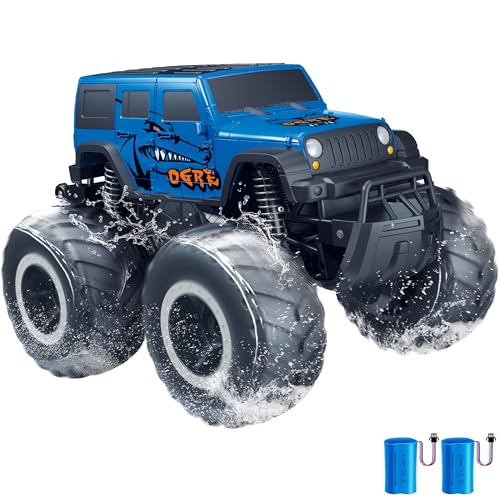 1:16 Waterproof Remote Control Monster Truck Pickup Car 4WD All Terrain Off-Road Toy V2812