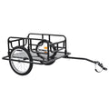 Bike Cargo Trailer Steel Black L748925