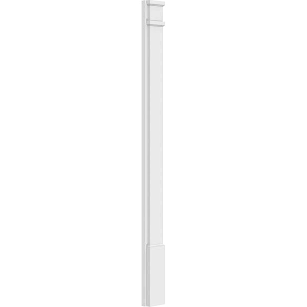 Smooth PVC Pilaster with Decorative Capital & Base (Pair) M6275
