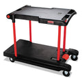 Black Two Shelf Utility Cart F61049