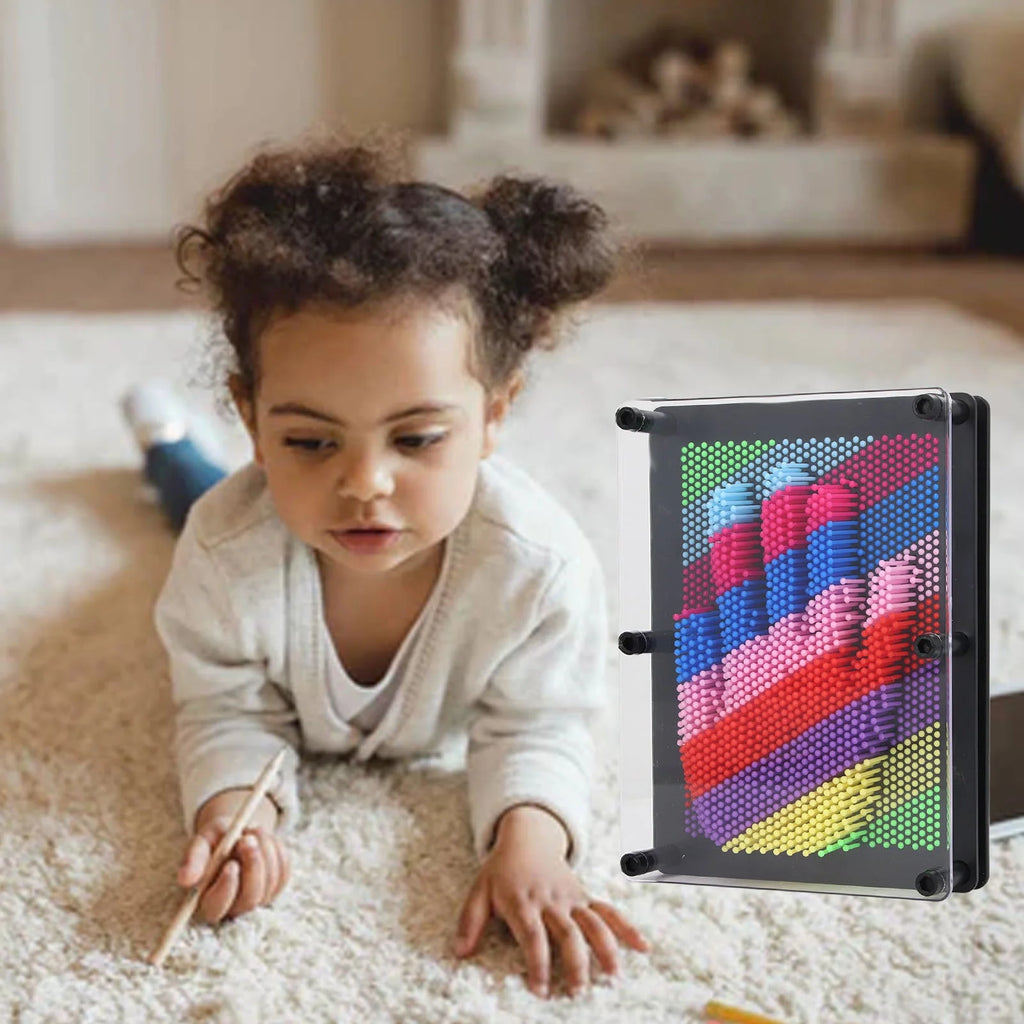3d Pin Art Toy with Black border N4956