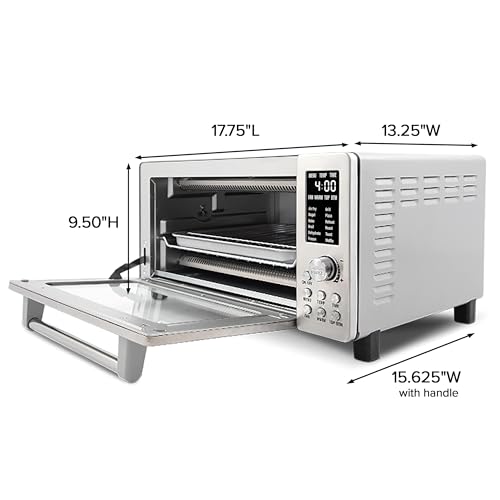 10-in-1 Air Fryer Toaster Oven, 21-Qt Stainless Steel T14857