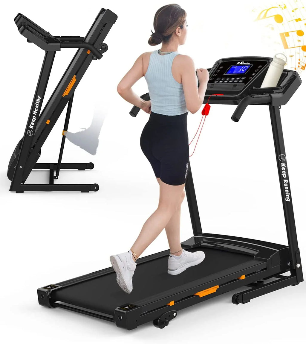 3.5HP Foldable Electric Treadmill with Incline C62495