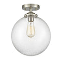Brushed Satin Nickel Semi-Flush Mount Light A36449