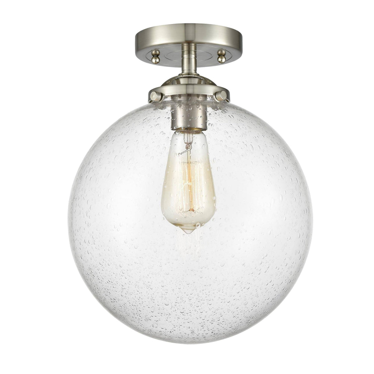Brushed Satin Nickel Semi-Flush Mount Light A36449