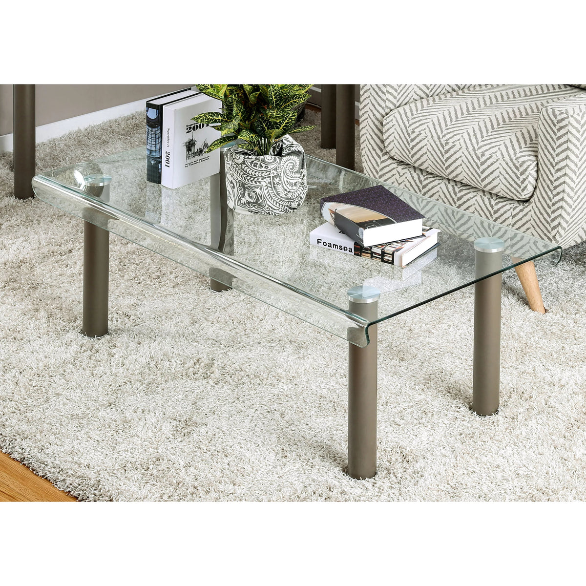 Contemporary 2-Piece Coffee Table Set K44640
