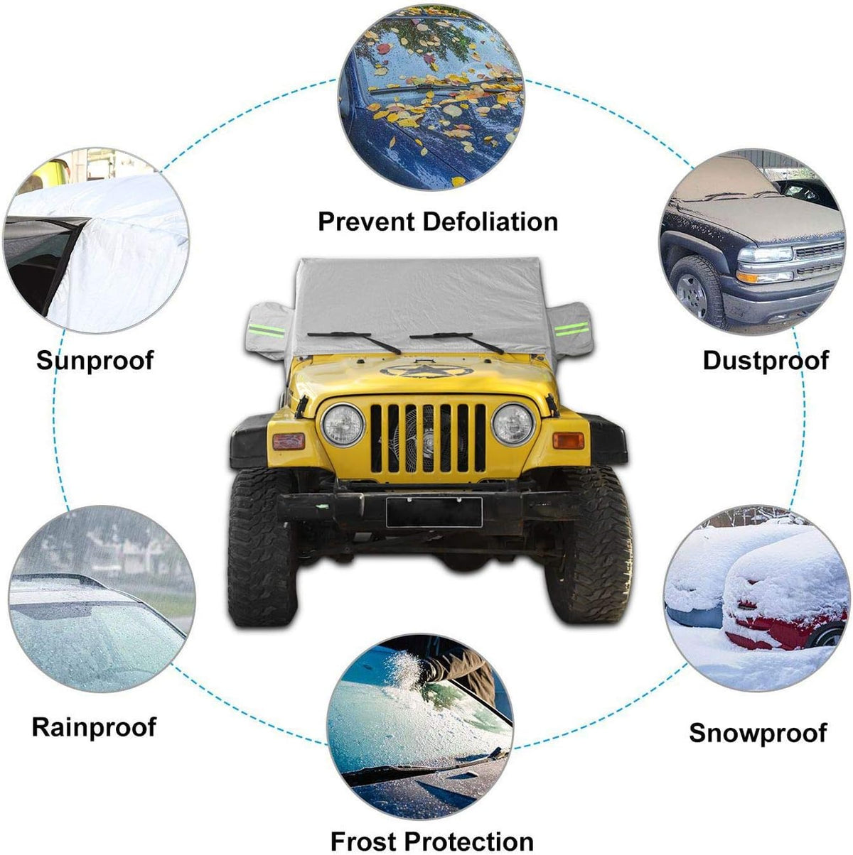 Car Cover Weatherproof Pack of 2 G19089