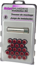 Chrome with Red Cap Wheel Installation Kit R38820