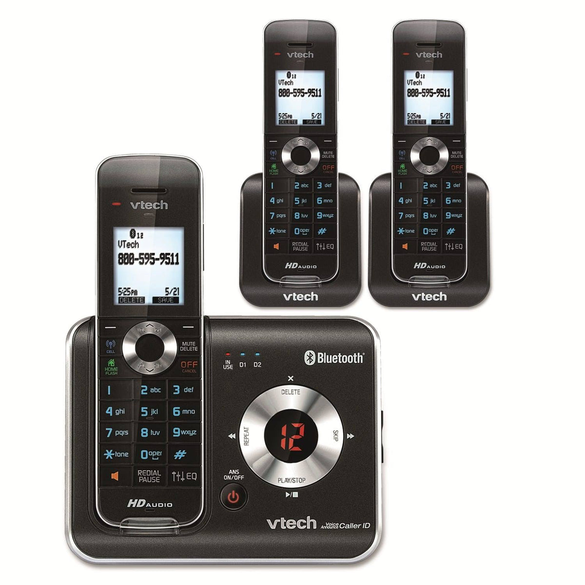 Cordless Phone 3 Handsets C6818