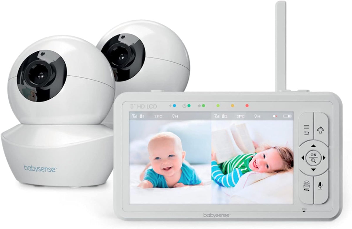5 HD Split-Screen Baby Monitor with 2 Cameras Z47025