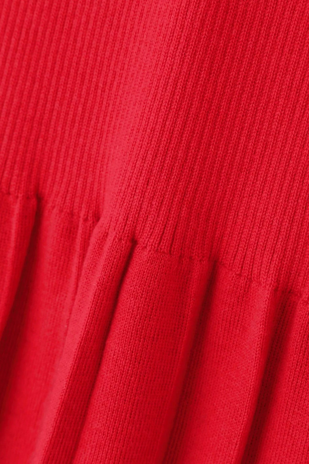 Knit pleated skirt P25167