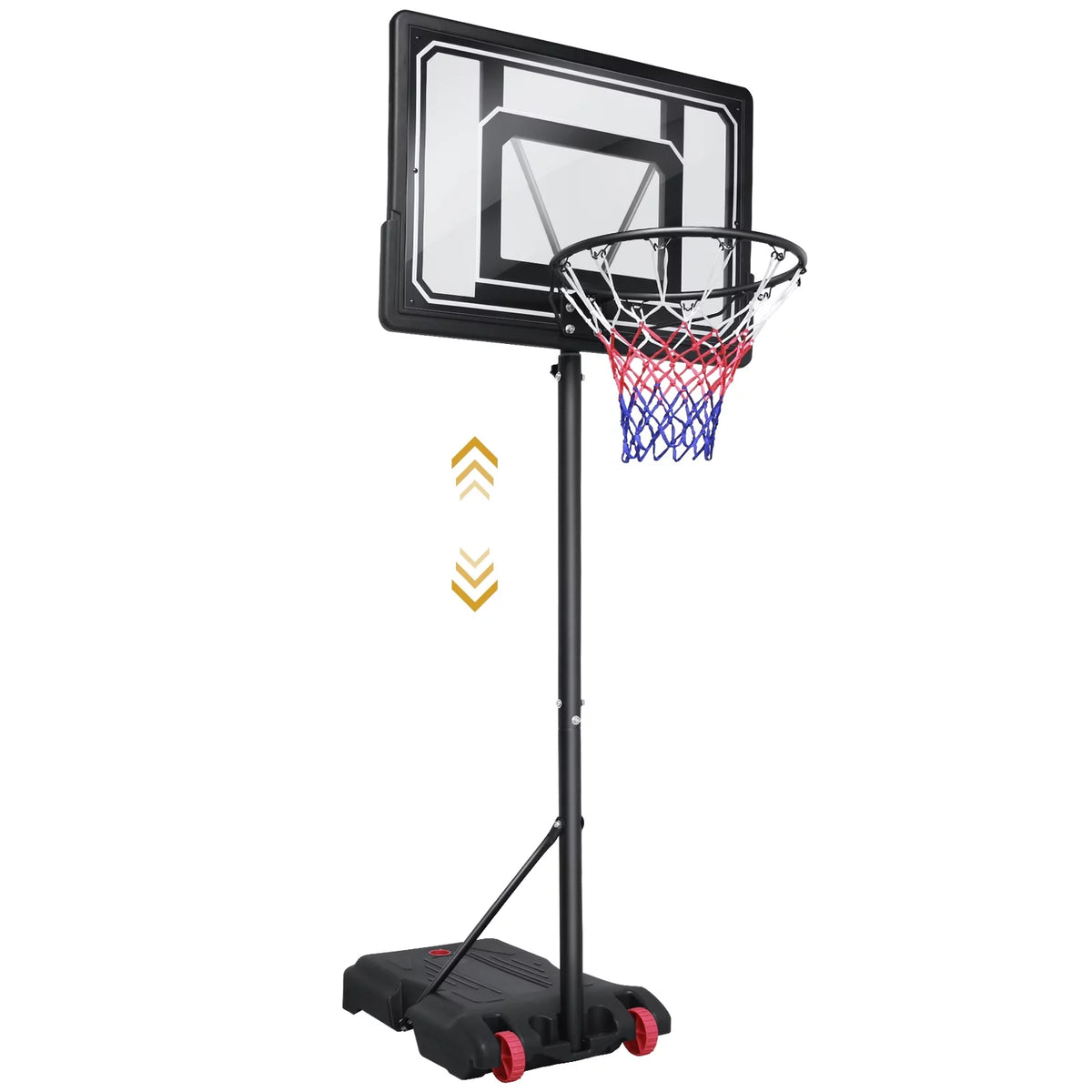 Portable Basketball Hoop & Goal 5 - 7 ft Height Adjustable T151042