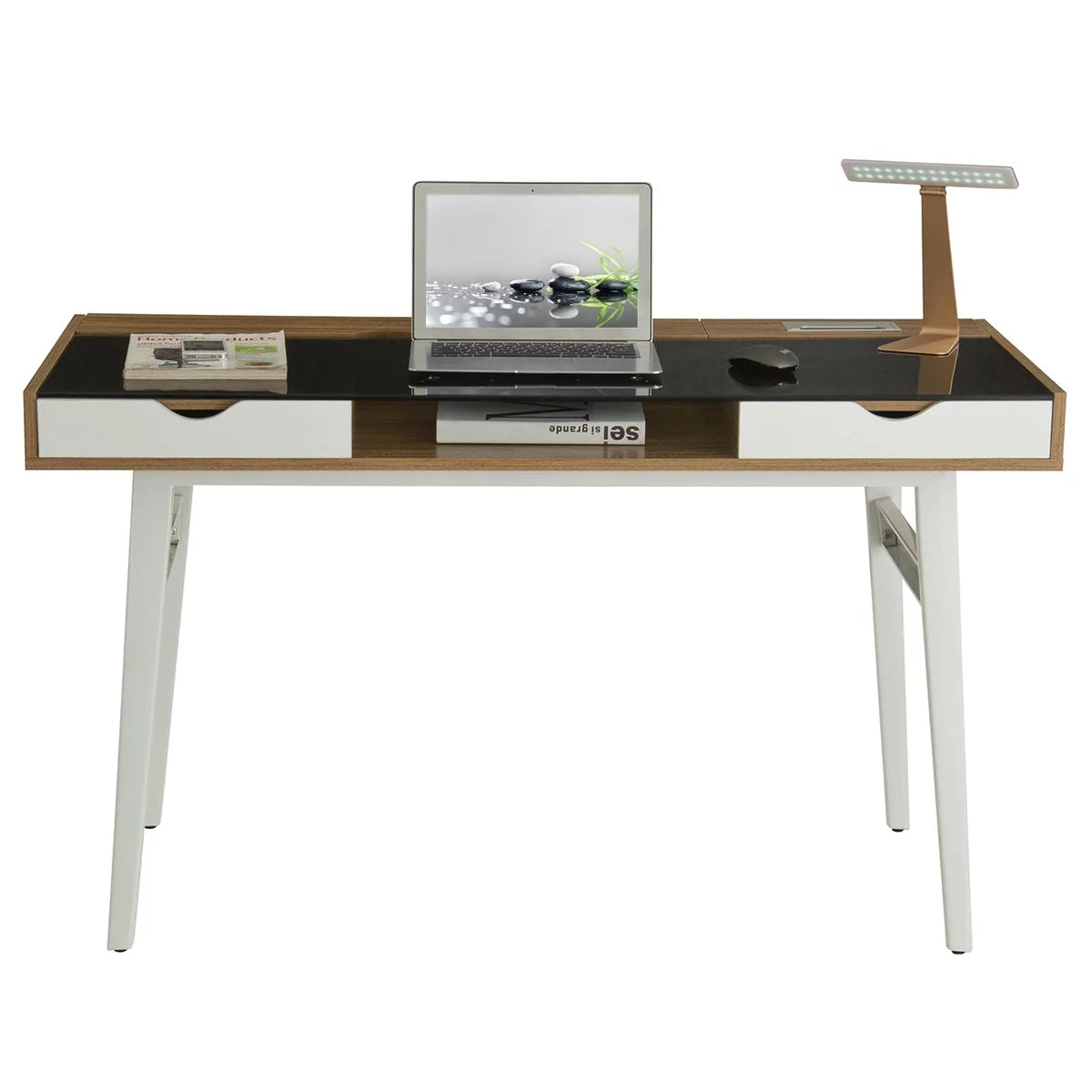 Compact Computer Desk with Storage E59235
