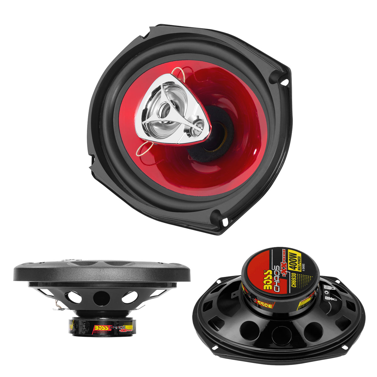 6 x 9 inch 3 Way Coaxial Car Speakers, Sold in Pairs T4603