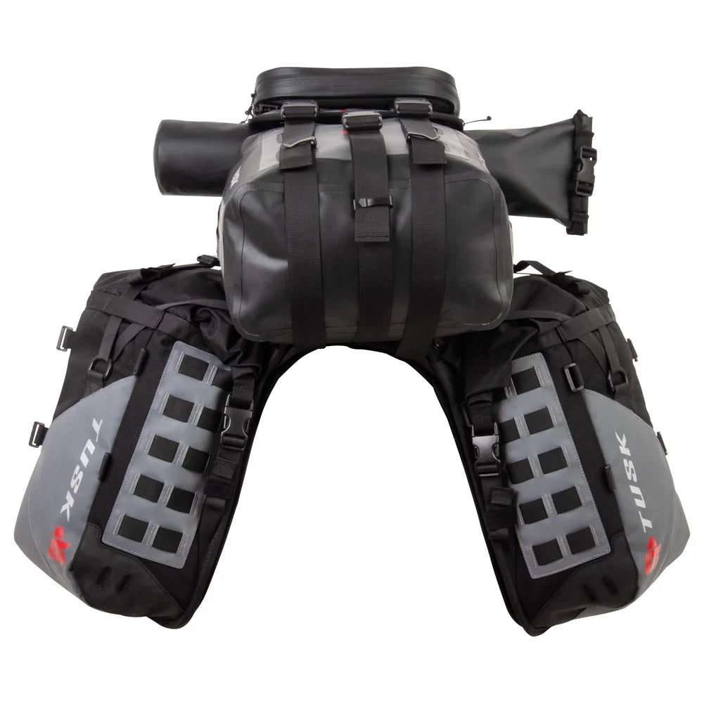 Rackless Luggage System with Small Dry Duffel Tail Bag Standard Heat Shield U81710