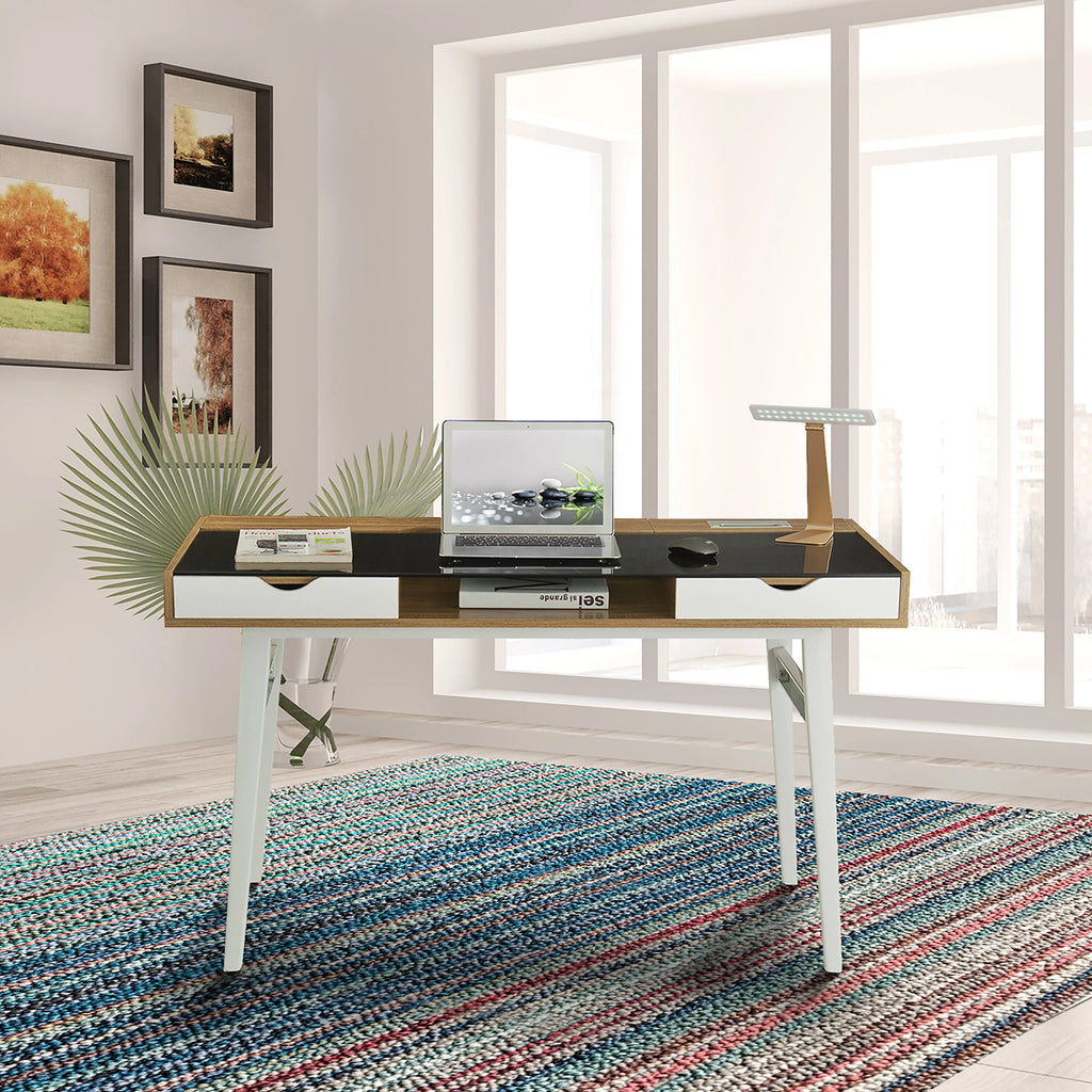 Compact Computer Desk with Storage E59235