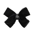 Velvet Hair Bows with a Knot Wrap Center on a Clip, 6 Inch, Red U837837