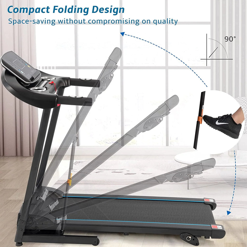 3.5HP Foldable Electric Treadmill with Incline C62495
