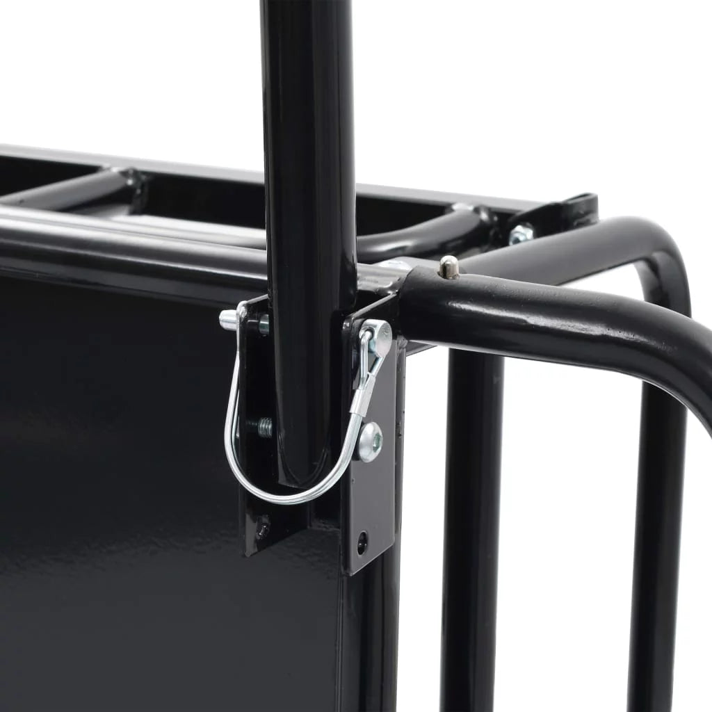 Bike Cargo Trailer Steel Black L748925