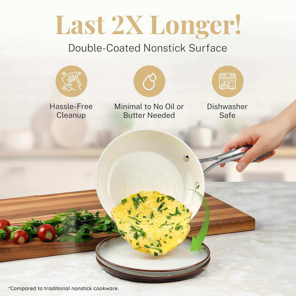 12 Pc Non Stick Ceramic Cookware Set K977