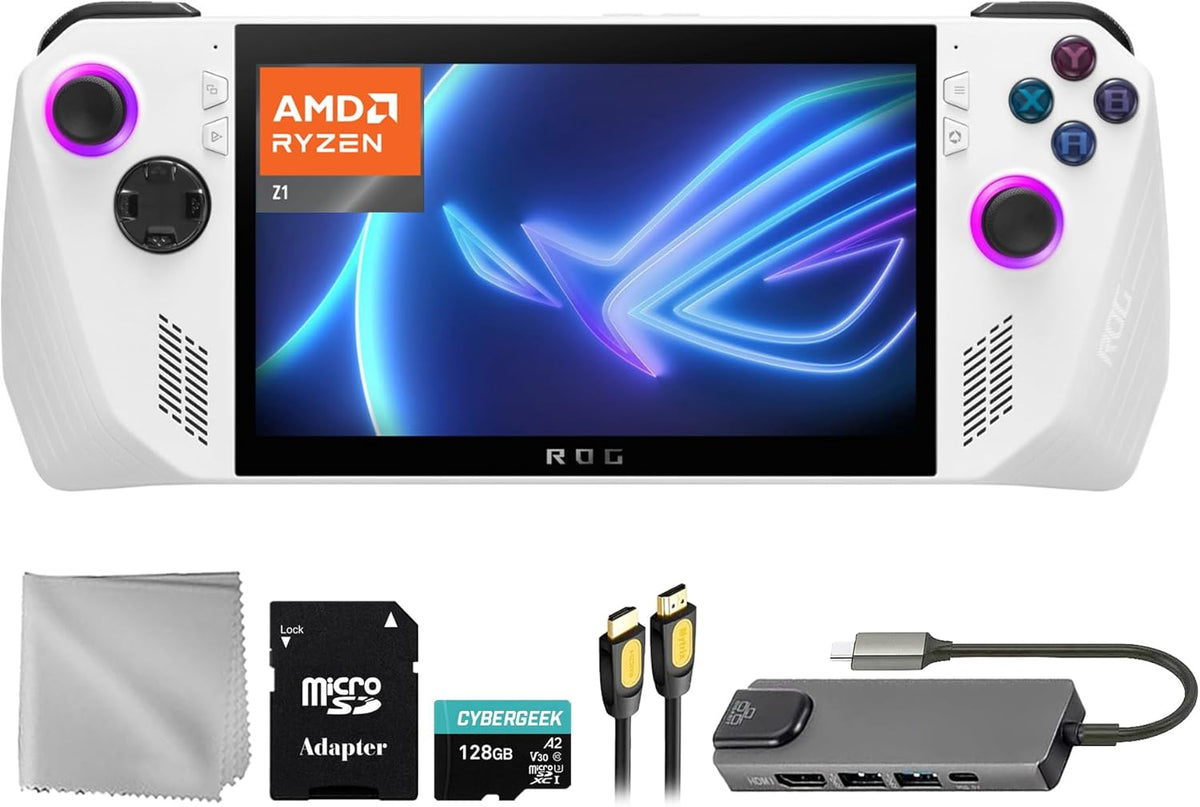 512GB Gaming Handheld 7-inch 120Hz FHD 1080p AMD Ryzen Z1 Processor with 128GB MicroSD Card R439094